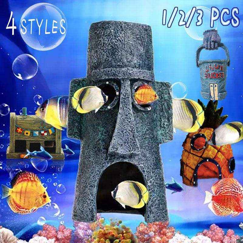 themed resin aquarium decoration for freshwater tanks