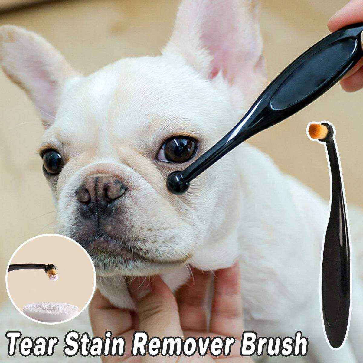 Pet Tear Stain Remover Brush Face Massager Acne Cleaning Tool for Cats and Dogs