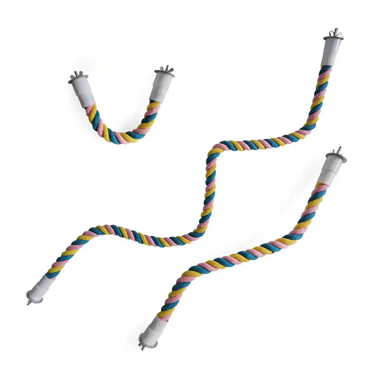 U-Shaped Parrot Climbing Rope Perch Flexible Bird Cage Toy