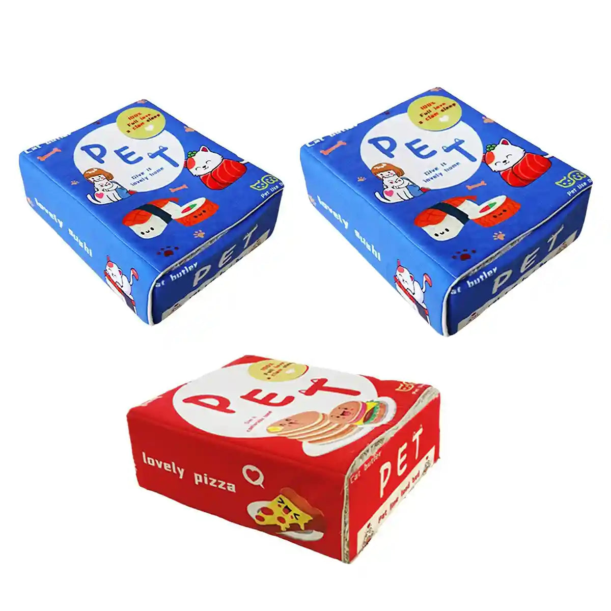 Warm Rectangular Pet Bed with Plush Interior