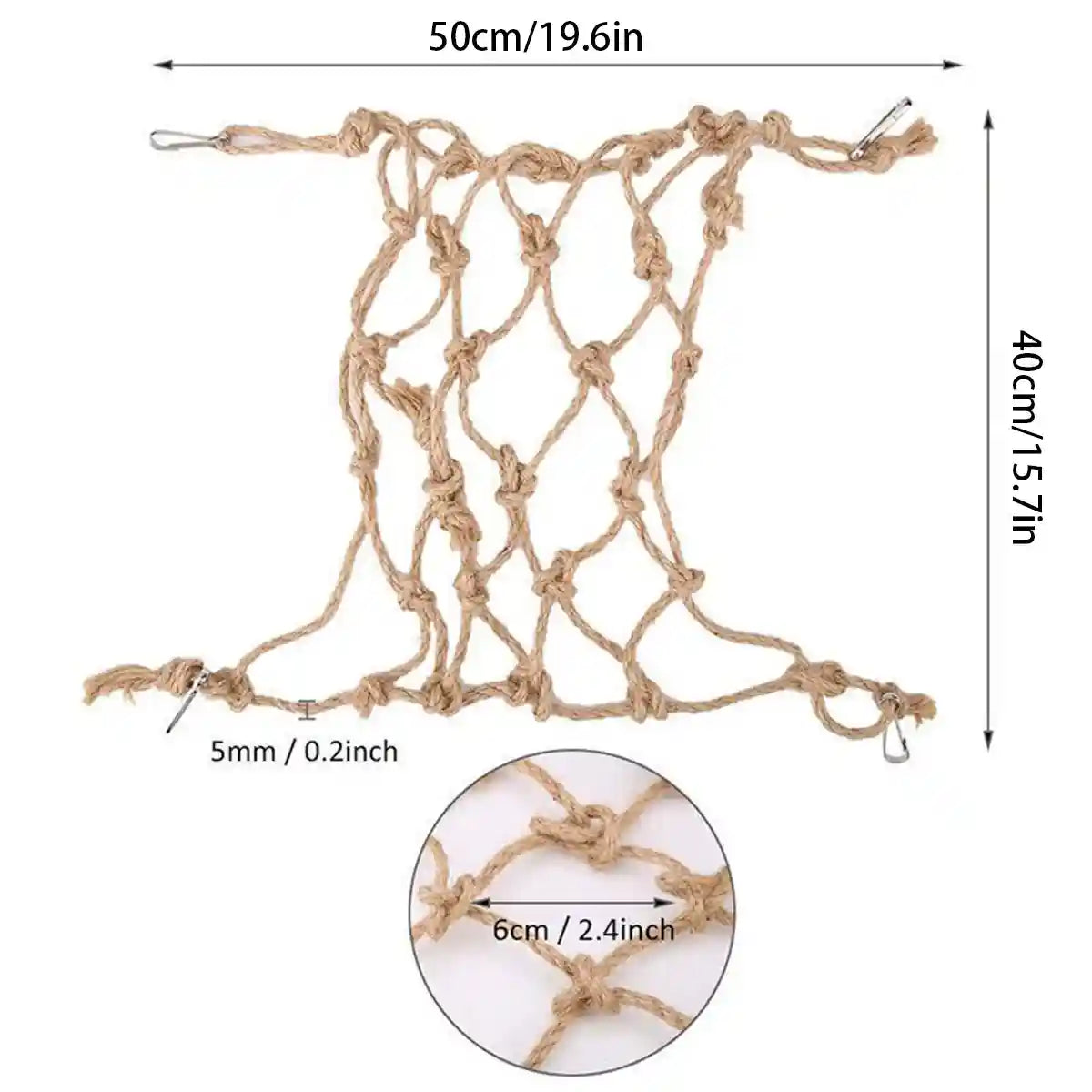 Durable Budgie Hammock for Small Pets and Cages