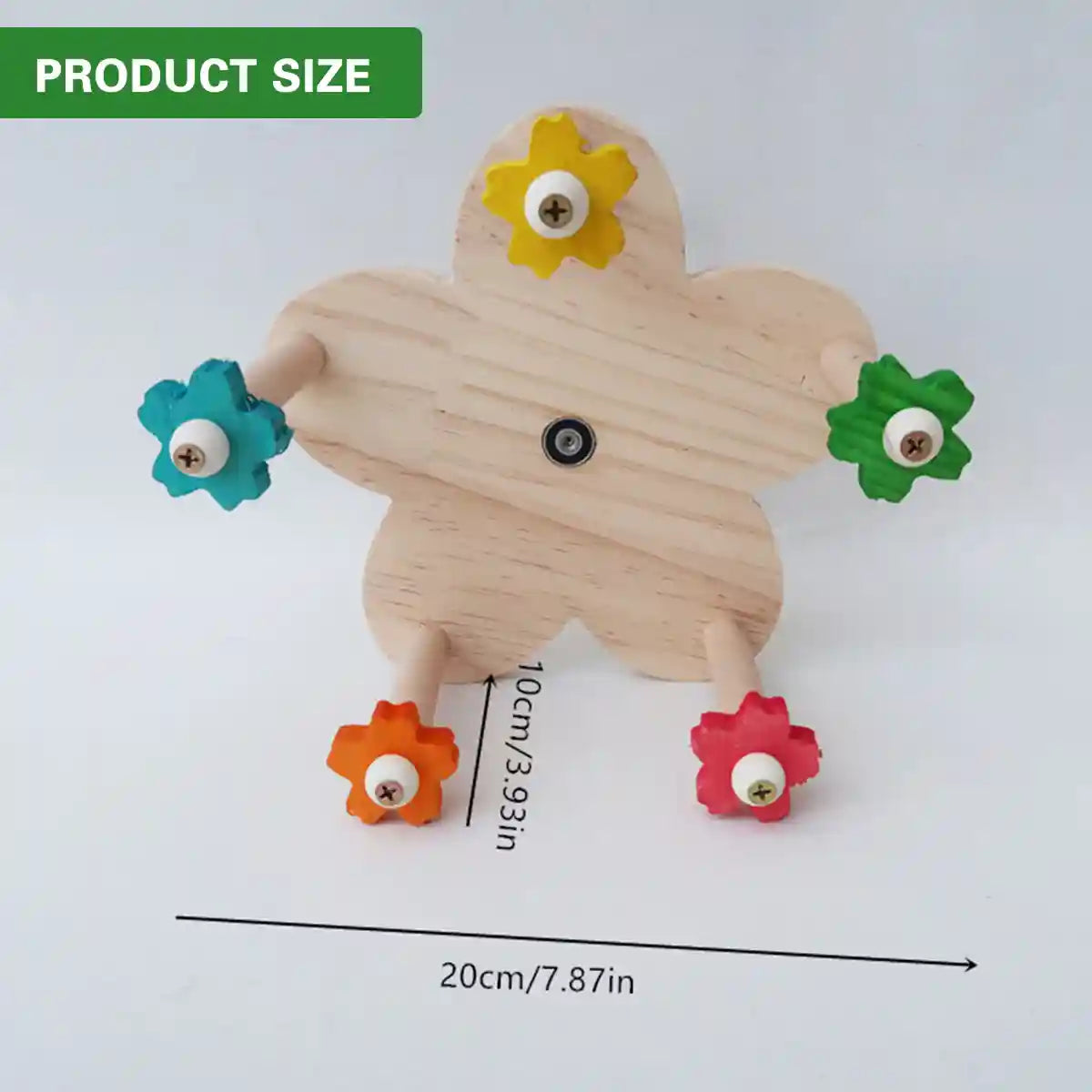 Rotatable Ferris Wheel Parrot Toy for Cage Play and Chewing