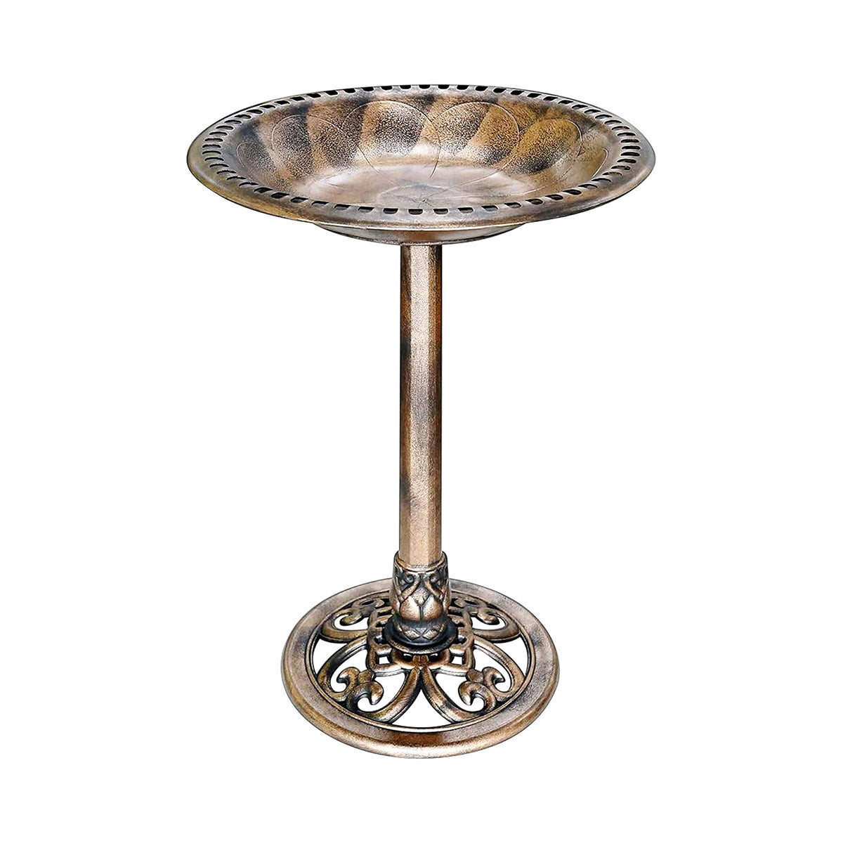 Pedestal Bird Bath for Outdoor Garden | Antique Vintage Style