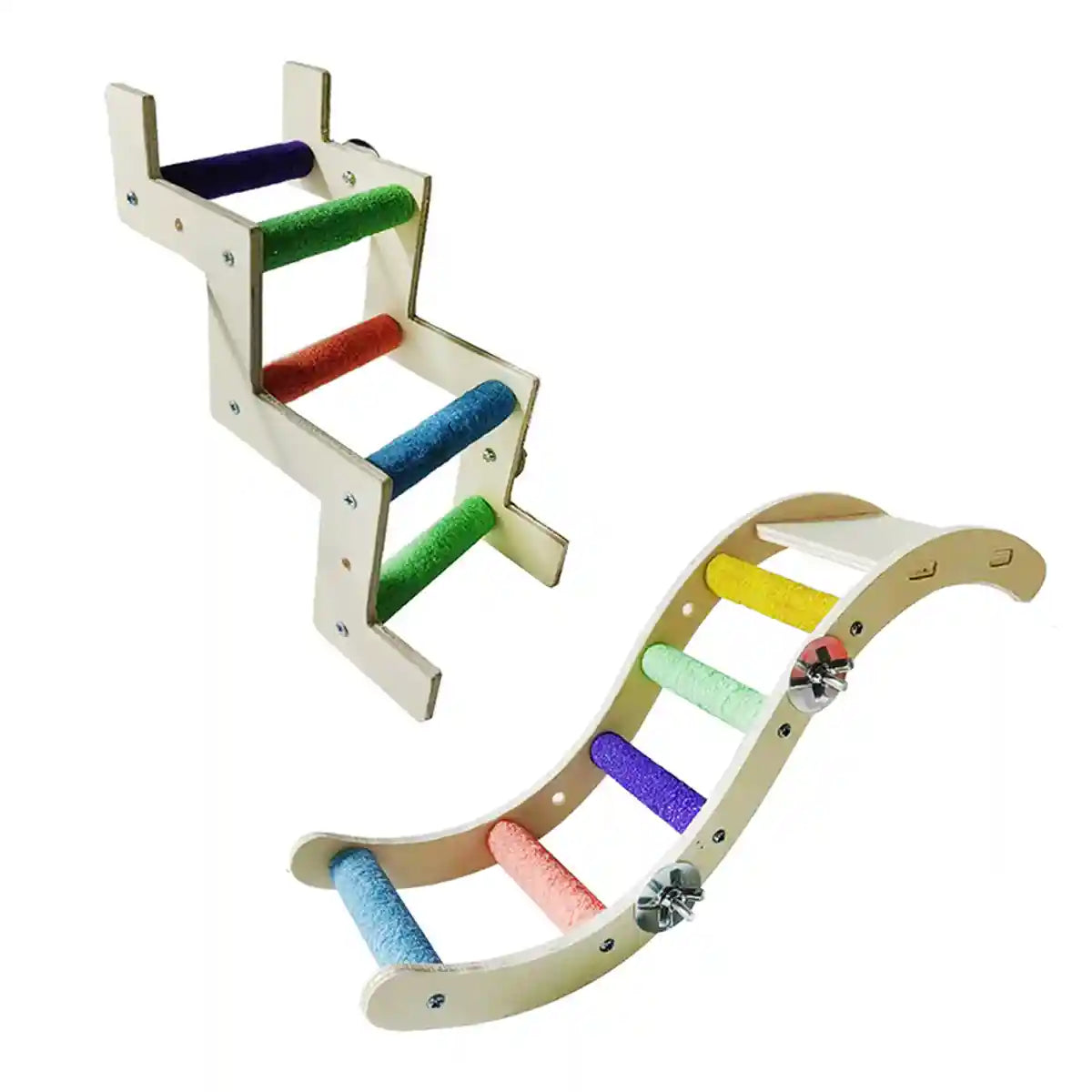 Parrot Climbing Ladder Toy for Birds Claw Care & Swing Platform