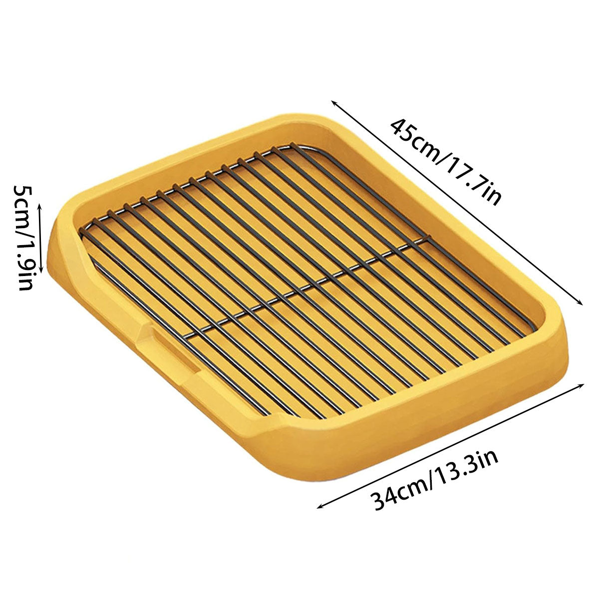 Flat Dog Toilet Tray With Iron Frame