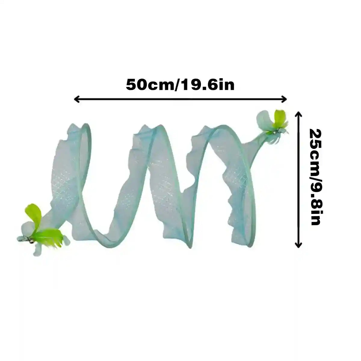 Interactive S-Shaped Cat Tunnel Toy for Indoor Play and Exercise