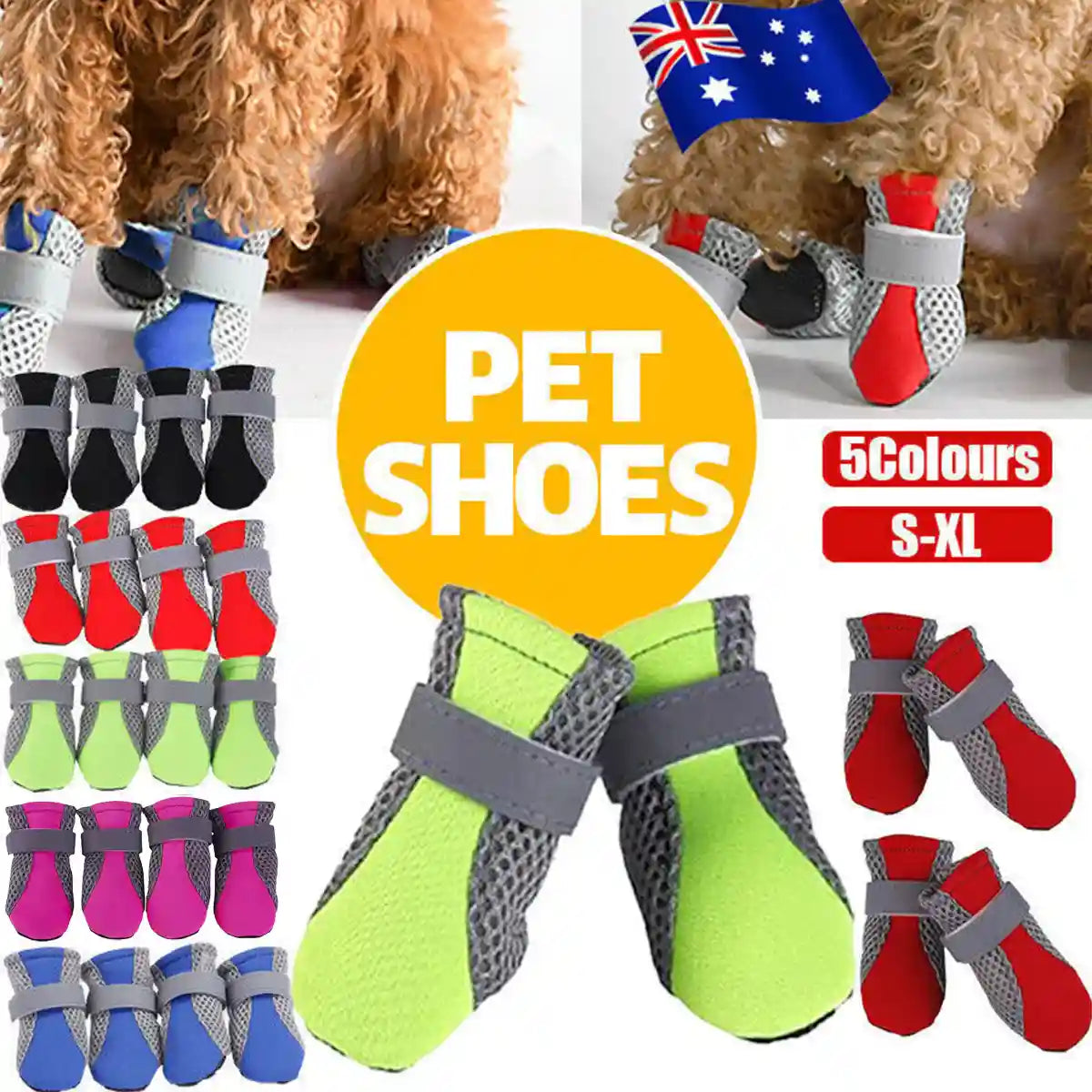 All-Terrain Waterproof Dog Shoes for Small Pets Anti Slip Pet Boots
