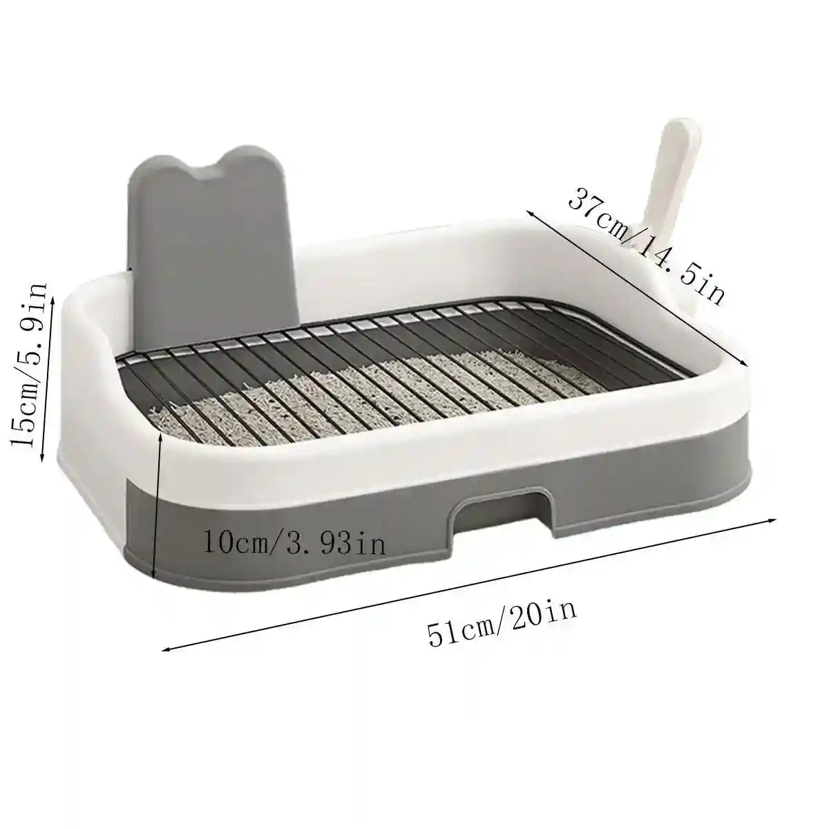 Oversized Dog Toilet for Large Dogs Easy Clean Drawer System & Anti-Splash