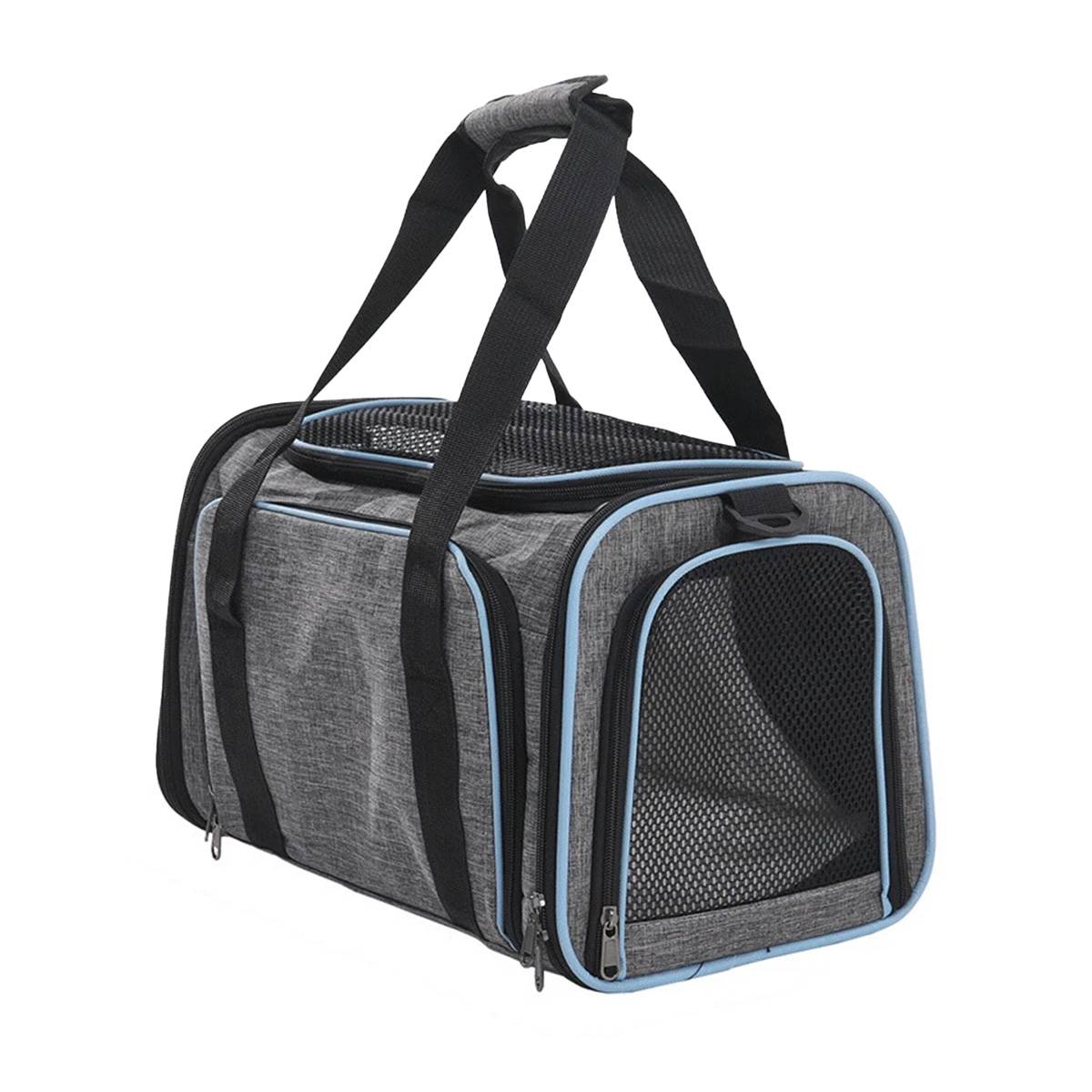 Cat Carrier Bag - Expandable Travel Pet Bag (48x30x31cm)