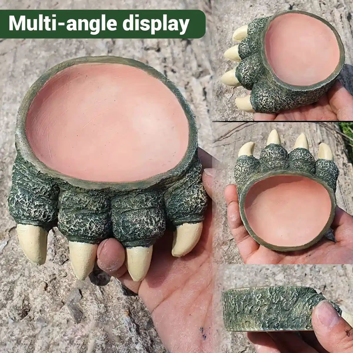Dinosaur Claw Reptile Water Dish