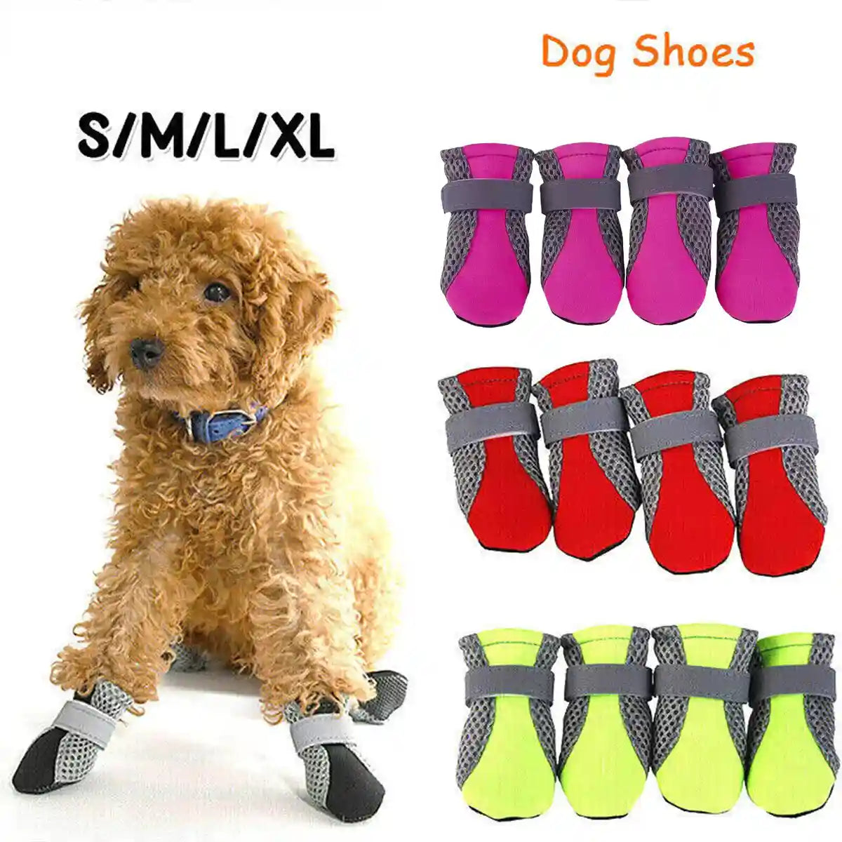 All-Terrain Waterproof Dog Shoes for Small Pets Anti Slip Pet Boots