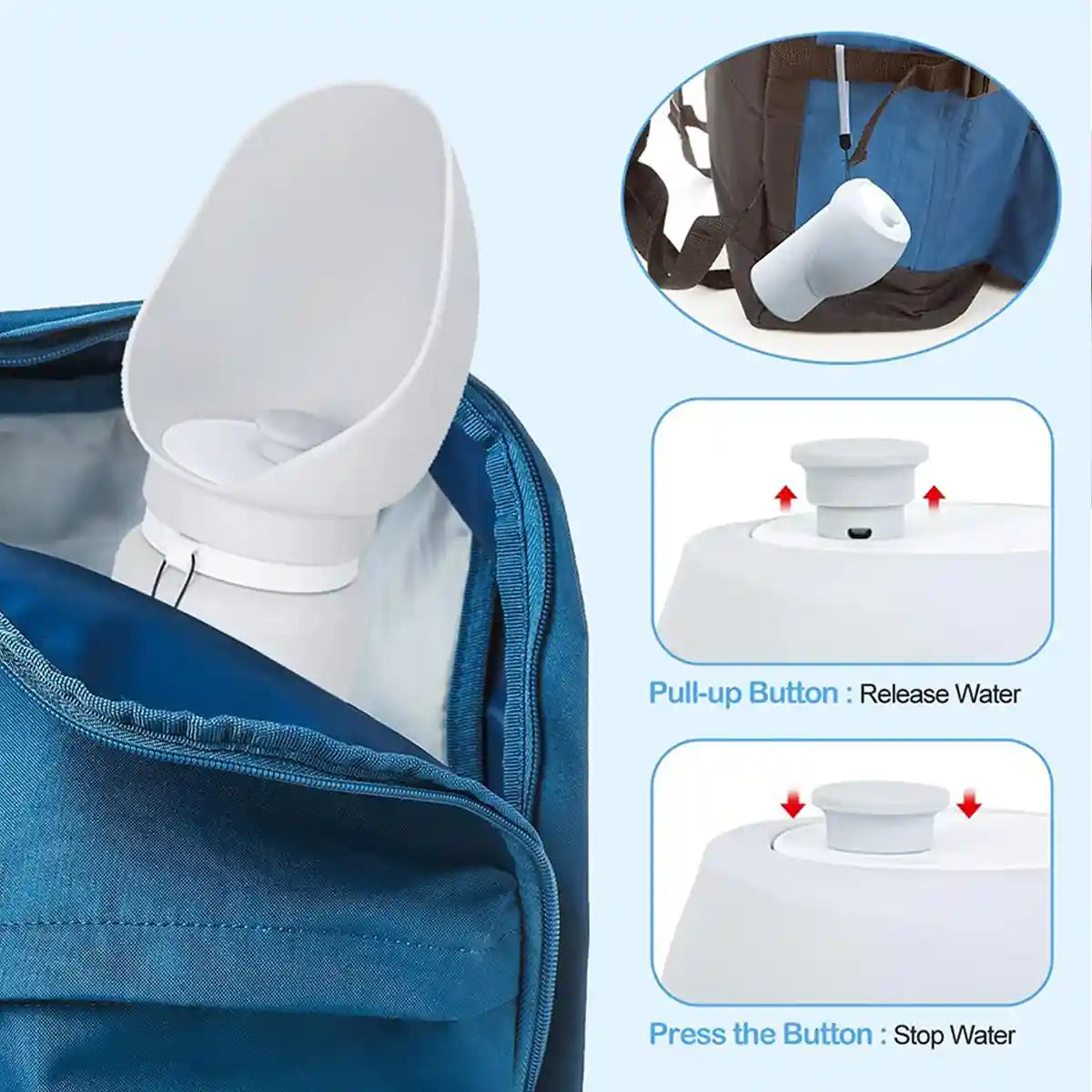 Foldable Dog Water Bottle 550ml Leakproof Pet Travel Dispenser