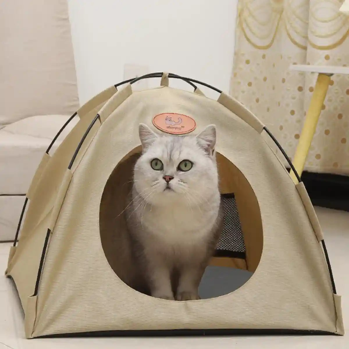 Foldable Cat Bed Tent Portable Pet Shelter