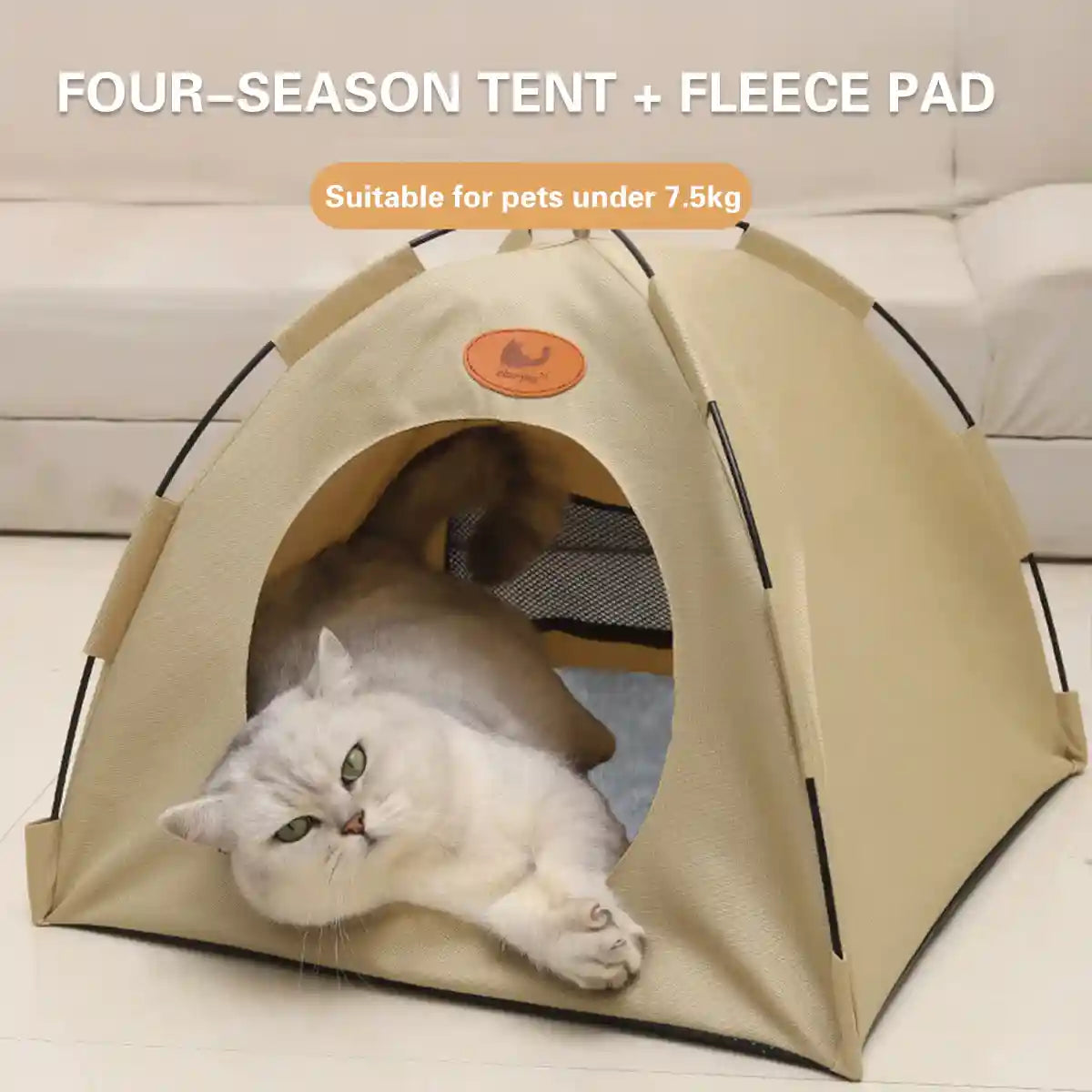 Foldable Cat Bed Tent Portable Pet Shelter