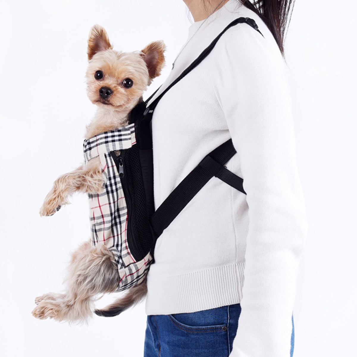 Pet Outdoor Backpack Breathable Anti Scratch for Cats Dogs Travel Hiking Use