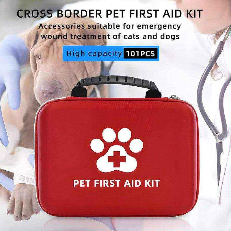Essential Dog First Aid Kit 101-Piece Pet Emergency Medical Set