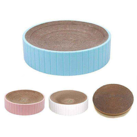 2-in-1 Cat Lounge with Cat Scratching Board for Play and Rest