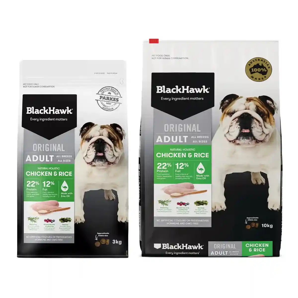 Black Hawk Dog Food Chicken & Rice 3kg/10kg Adult Premium Dry Dog Food