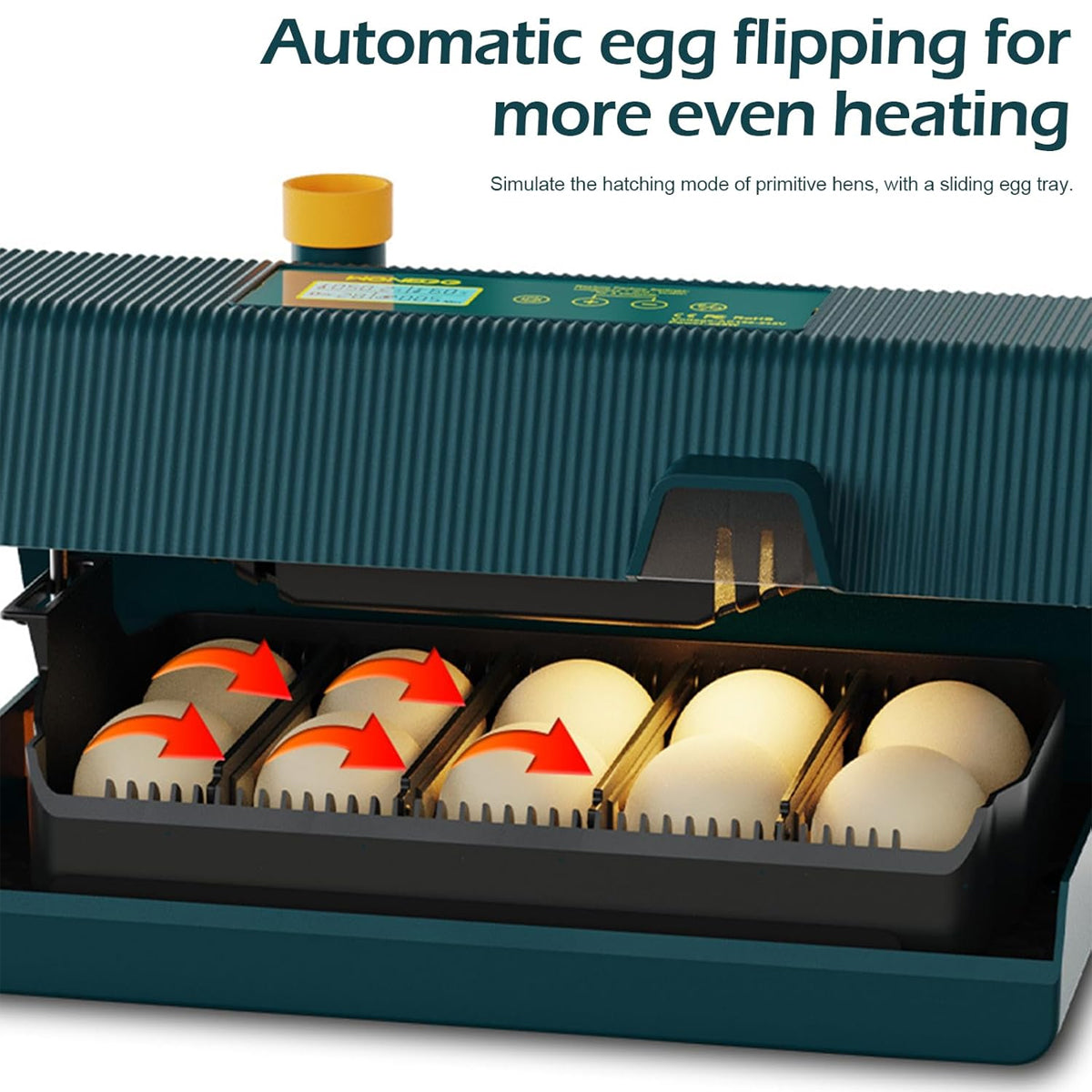 Smart 10 Egg Incubator With Automatic Turning & LED Candling
