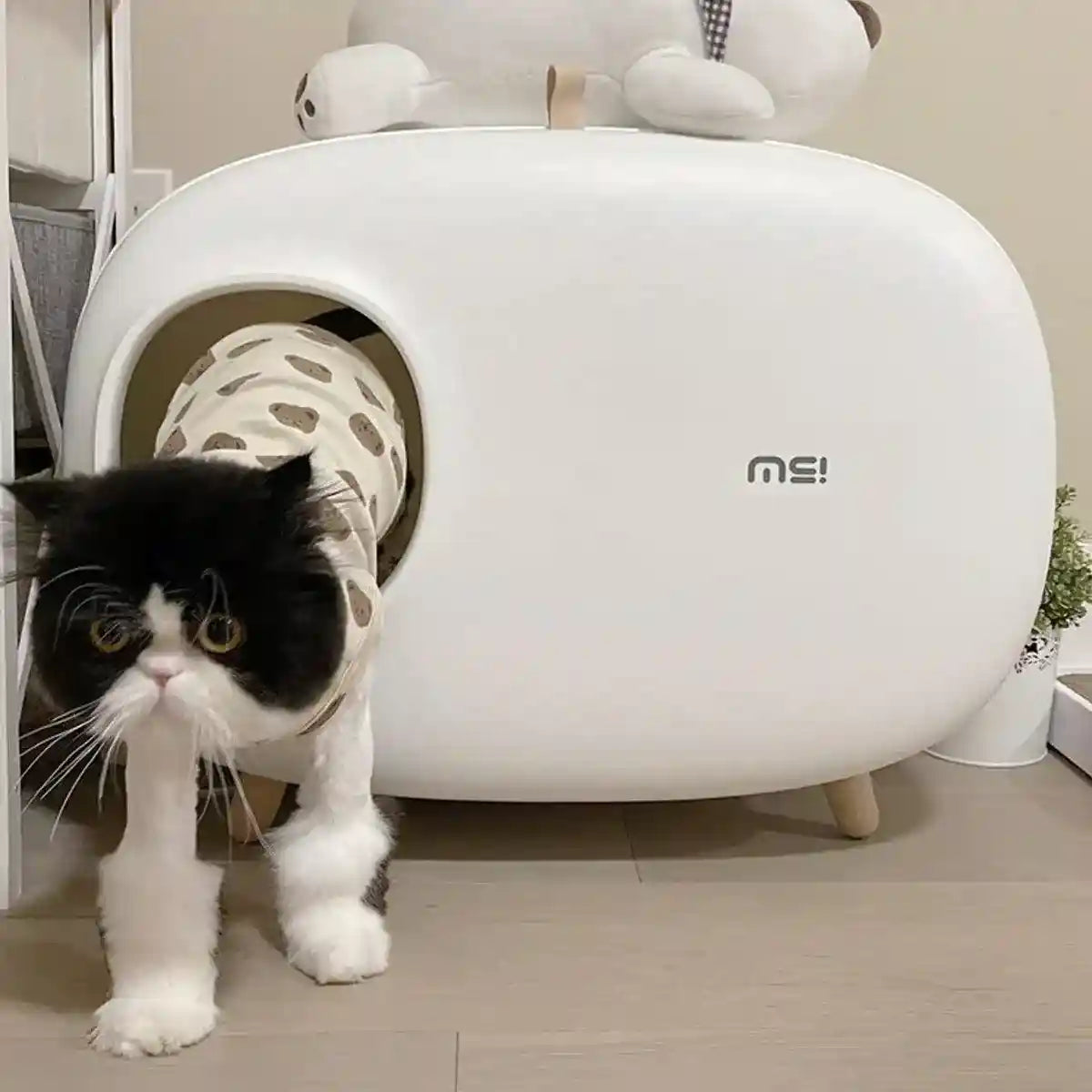 Makesure Cat Litter Box Semi-closed Cat Supplies Cat Toilet Drawer Large Cat Litter Box