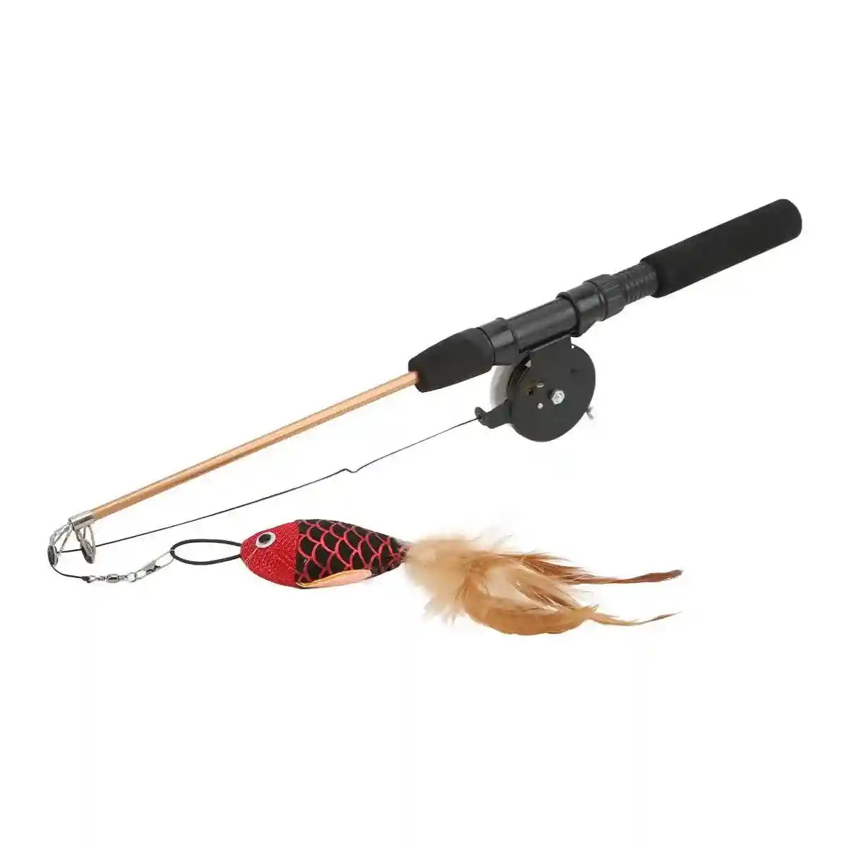Fun Cat Wand Toy Interactive Fishing Rod