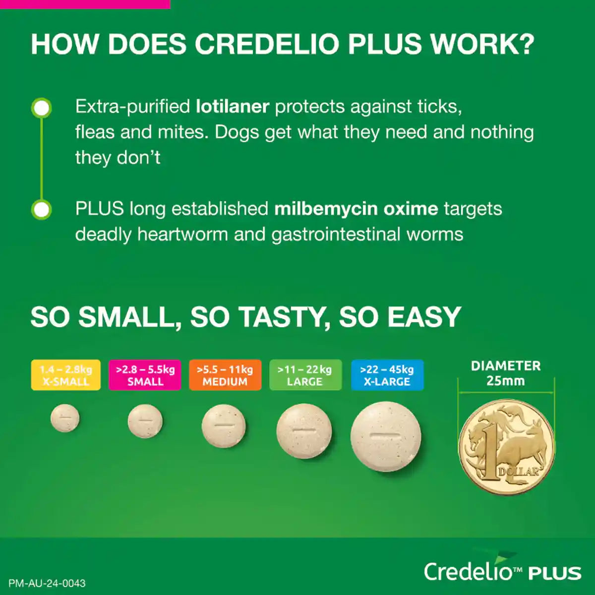 Credelio Plus Chewable Tablets For Small Dogs 2.8-5.5kg