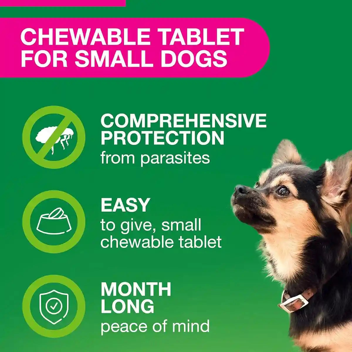 Credelio Plus Chewable Tablets For Small Dogs 2.8-5.5kg