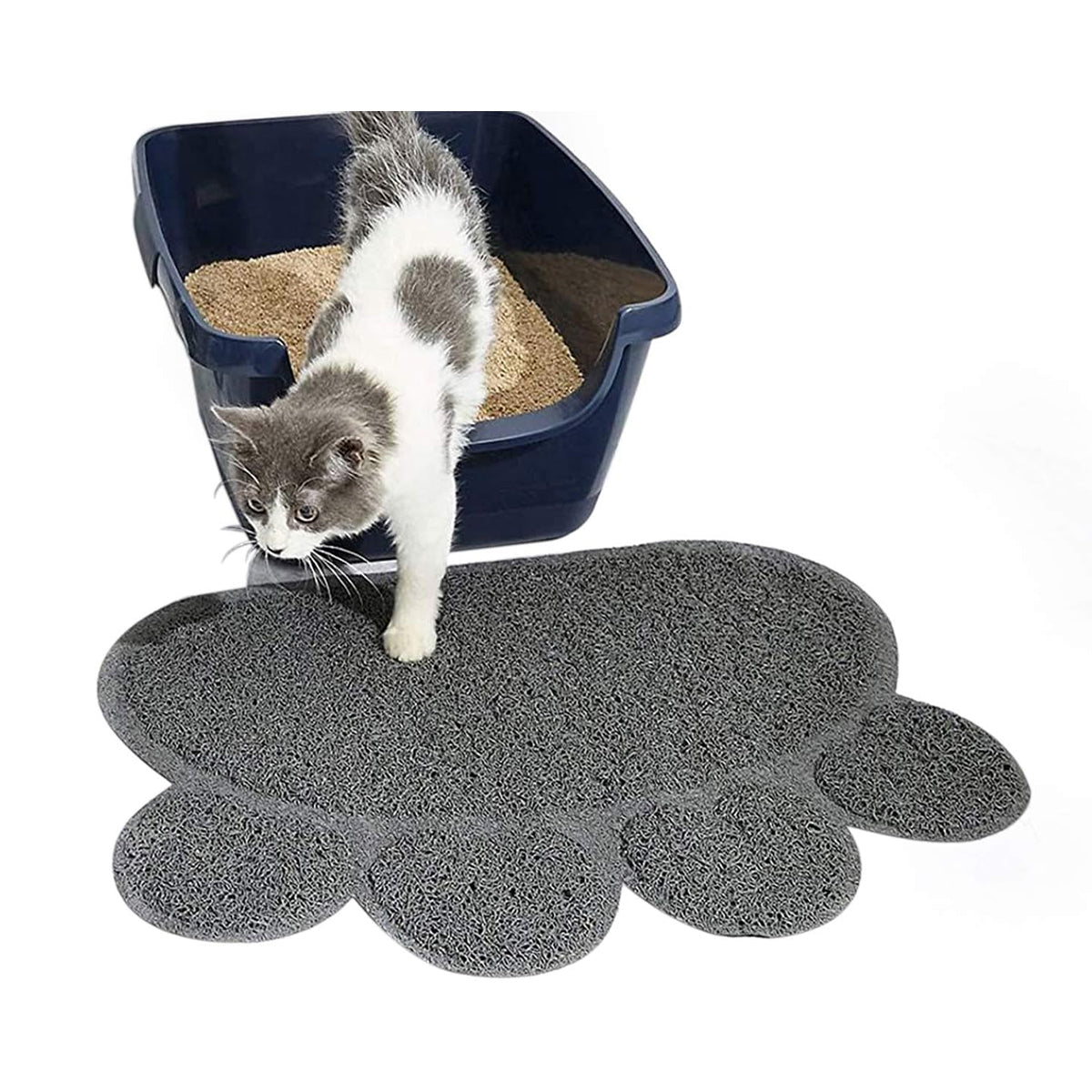 2PCS PVC Pet Litter Mat Non-Slip