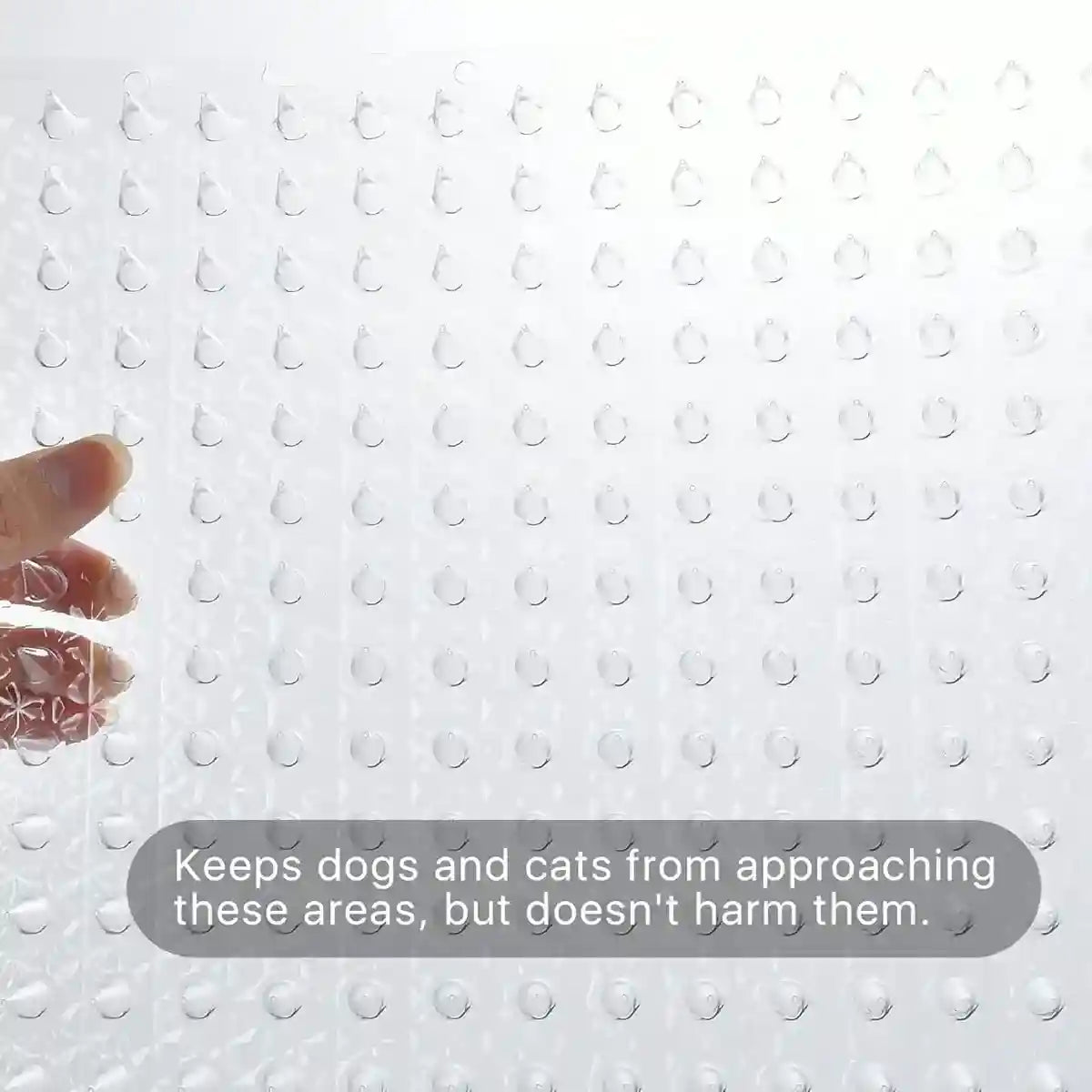 10pcs Cat Deterrent Mat with Soft Spikes Indoor Pet Repellent Pad