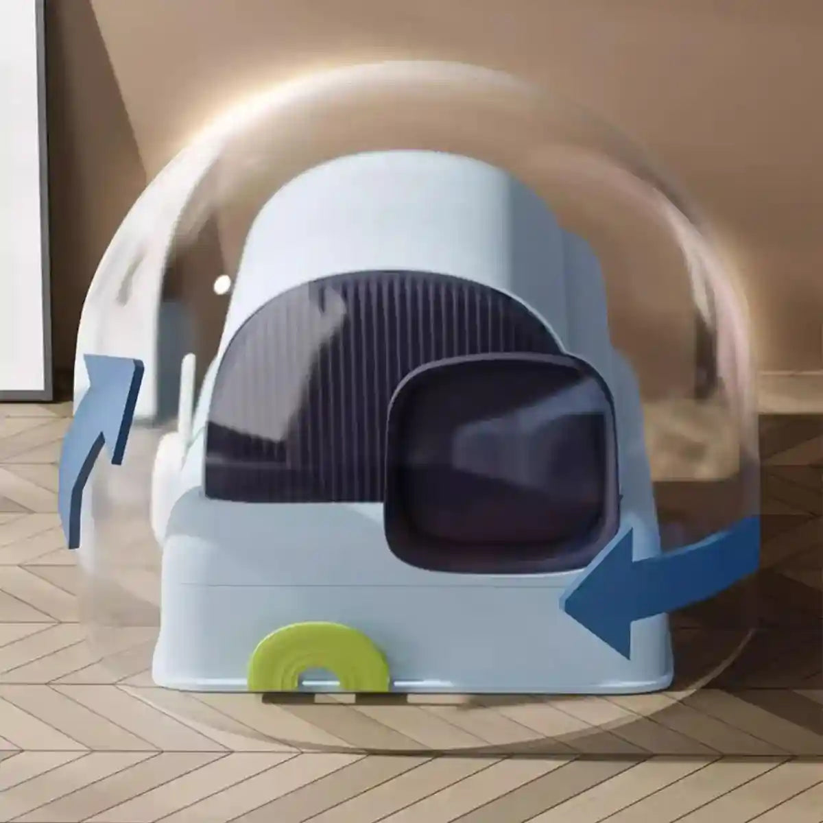 Foldable Cloud-Style Cat Toilet with Enclosed Cat Litter Box Design