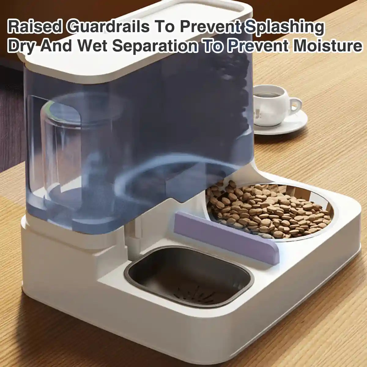 Automatic Cat Feeder & Water Dispenser Ergonomic Design for Comfort