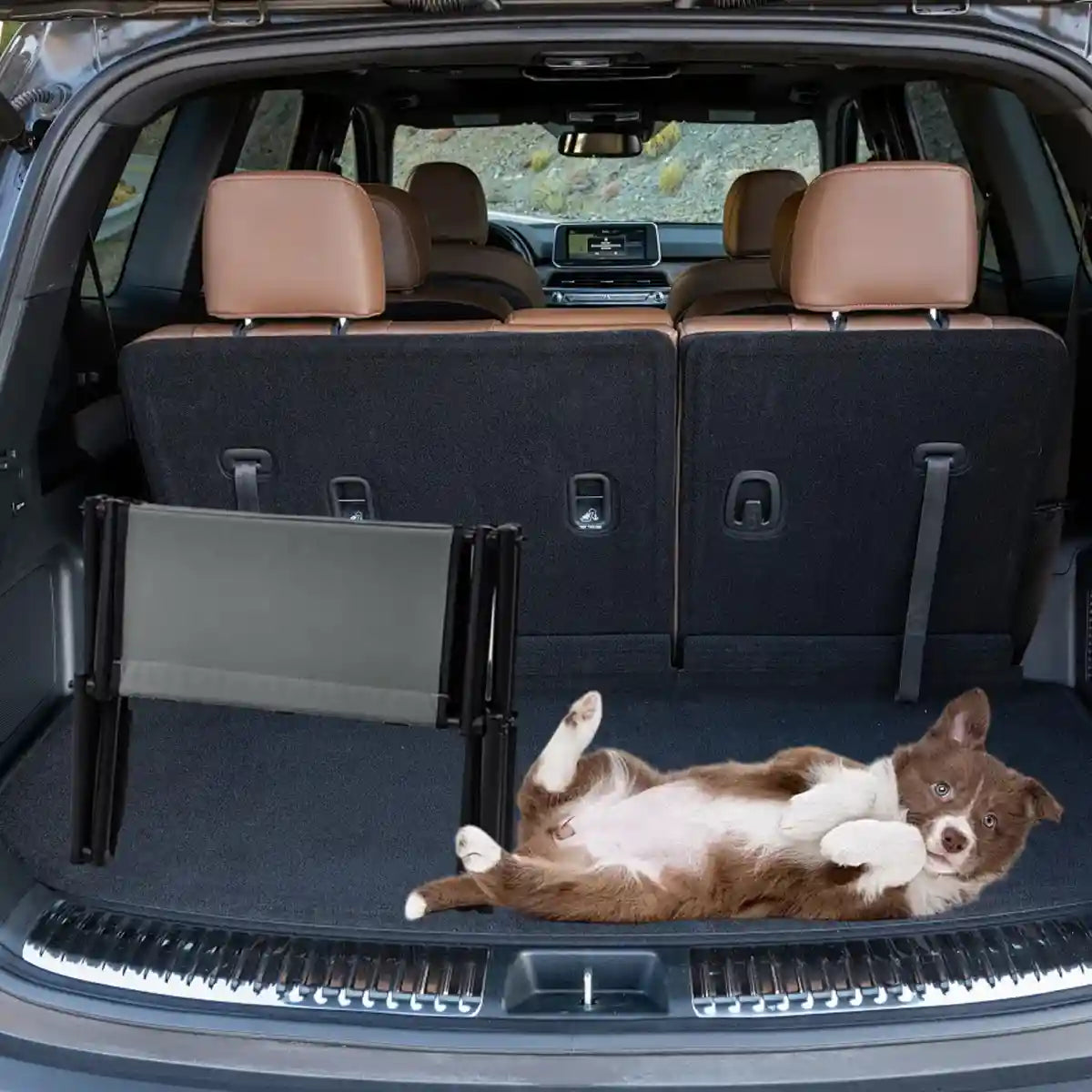 Foldable Pet Stairs for Small Dogs & Cat Non-Slip Steps with Safety Clip