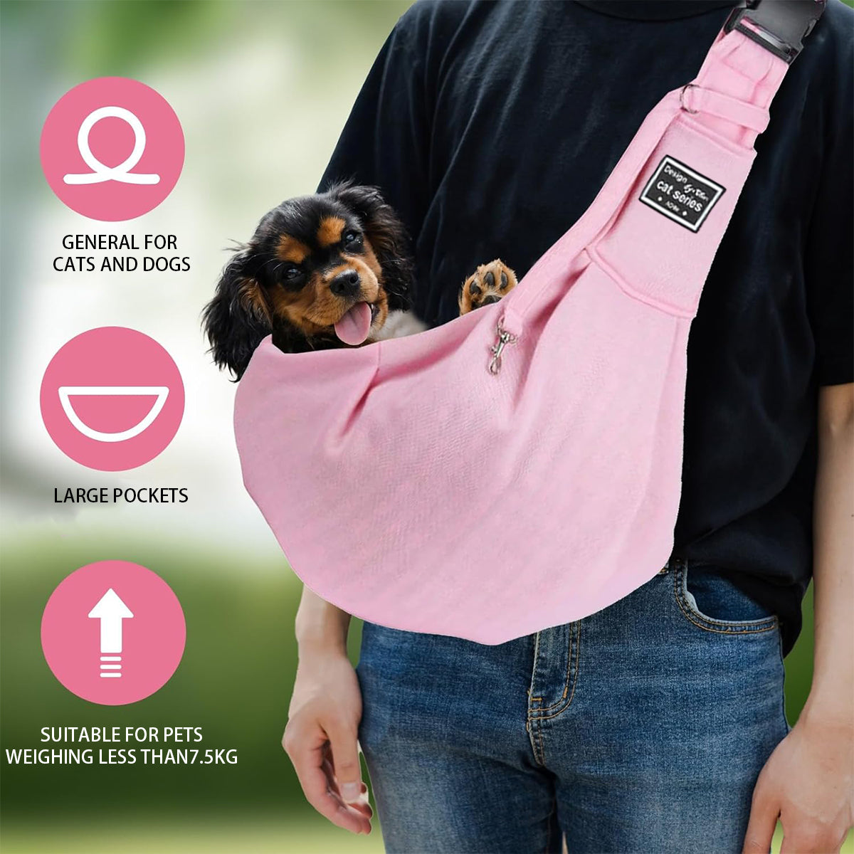 Pet Carrier Foldable Breathable Bag for Small Medium Dogs Cats Travel Walking