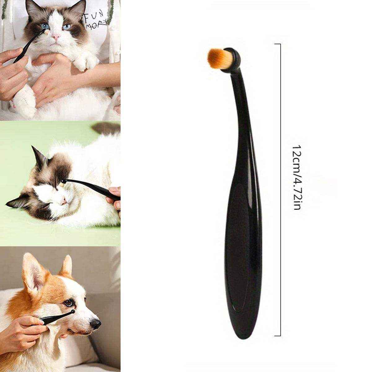 Pet Tear Stain Remover Brush Face Massager Acne Cleaning Tool for Cats and Dogs
