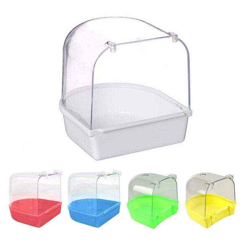Bird Bath Tub Pet Cleaning 5 Colours 13.5*13*13cm