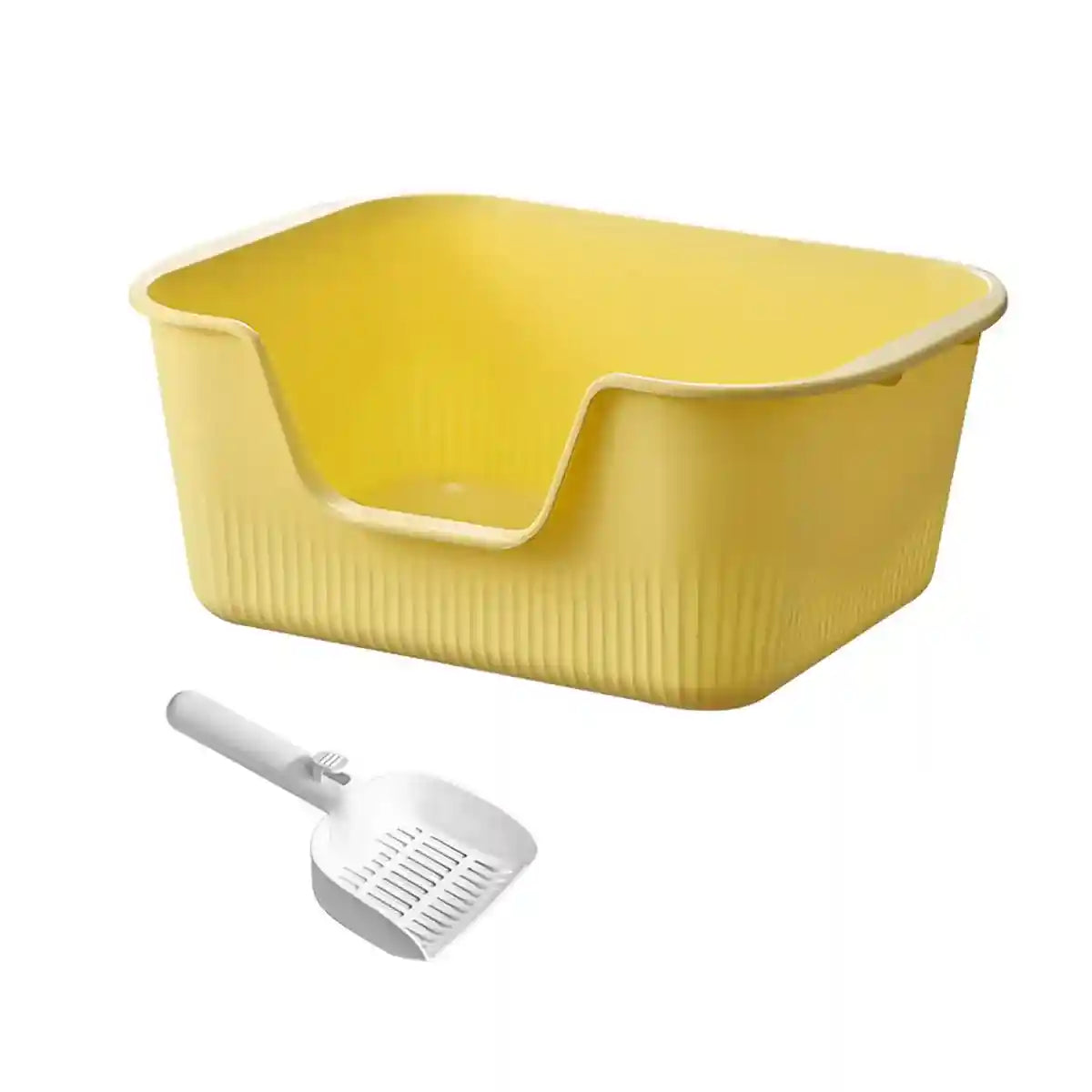 Semi-Enclosed Large Cat Litter Box for Multiple Cats Up to 15kg