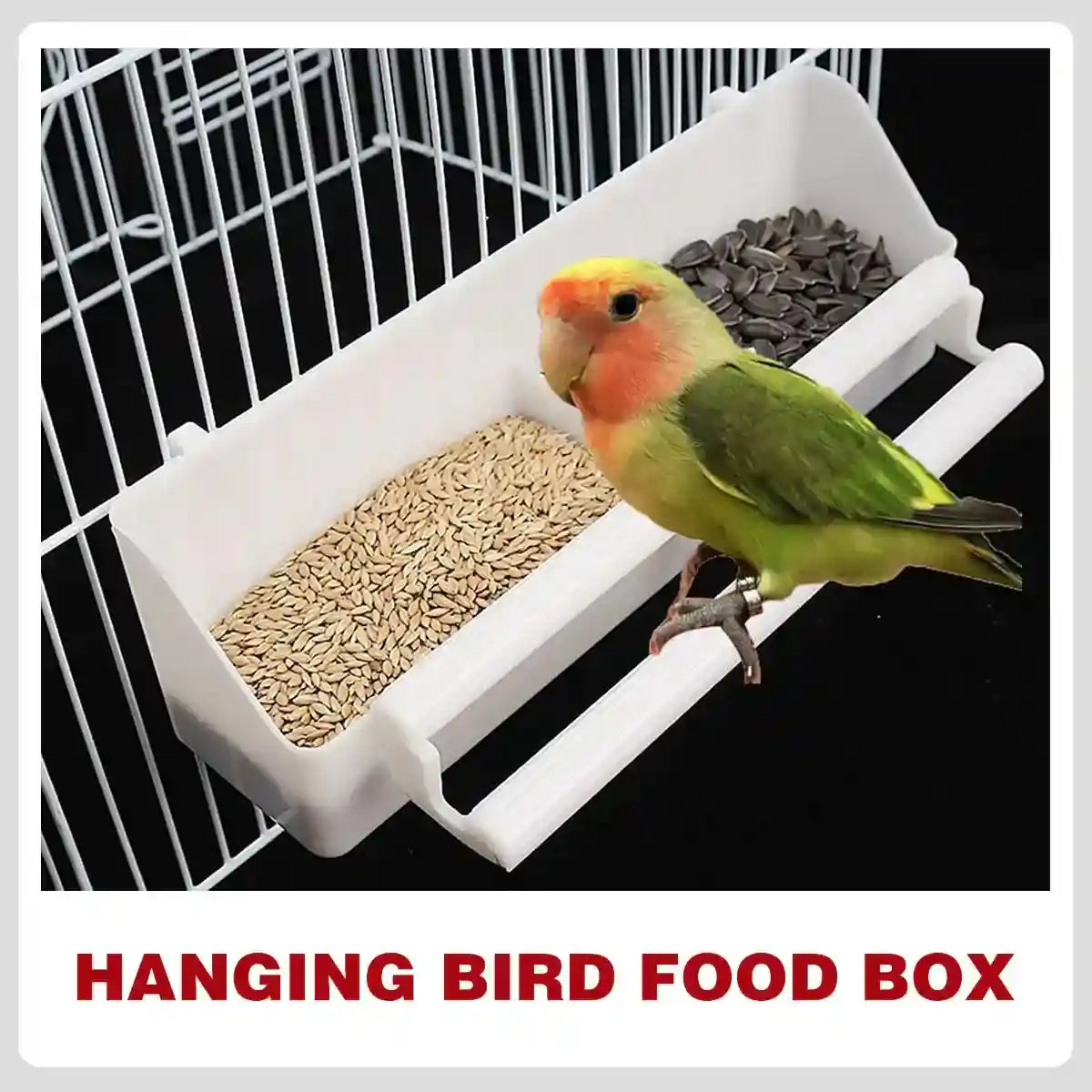 Large Hanging Bird Feeder And Water Bowl Set For Small Birds