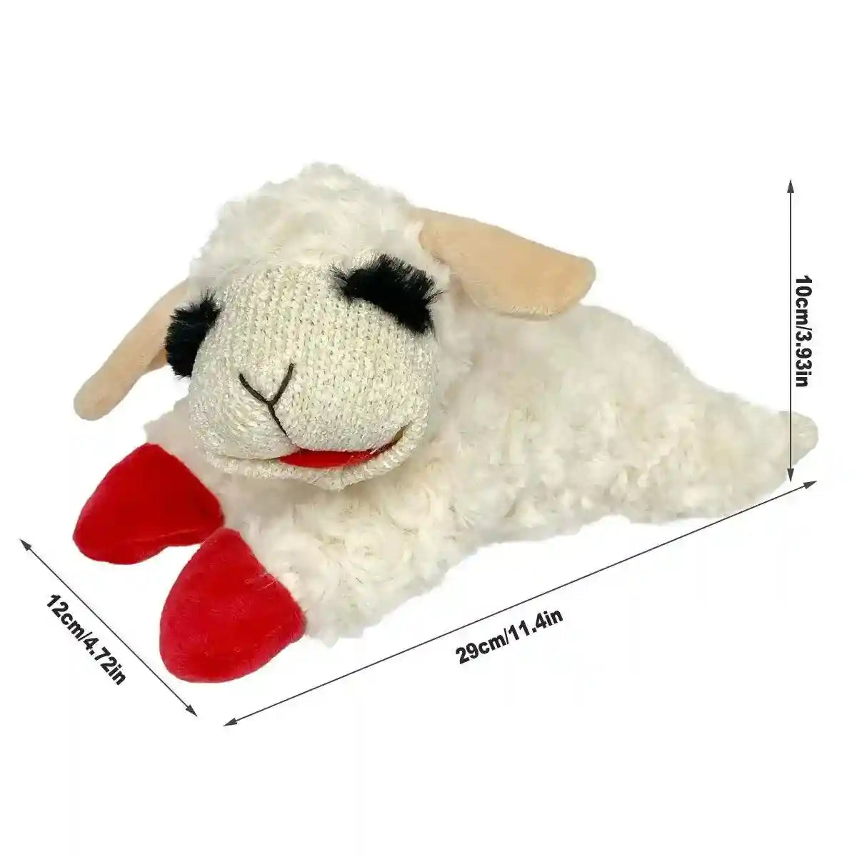 Soft Plush Dog Toy with Squeaker Chew & Interactive Play