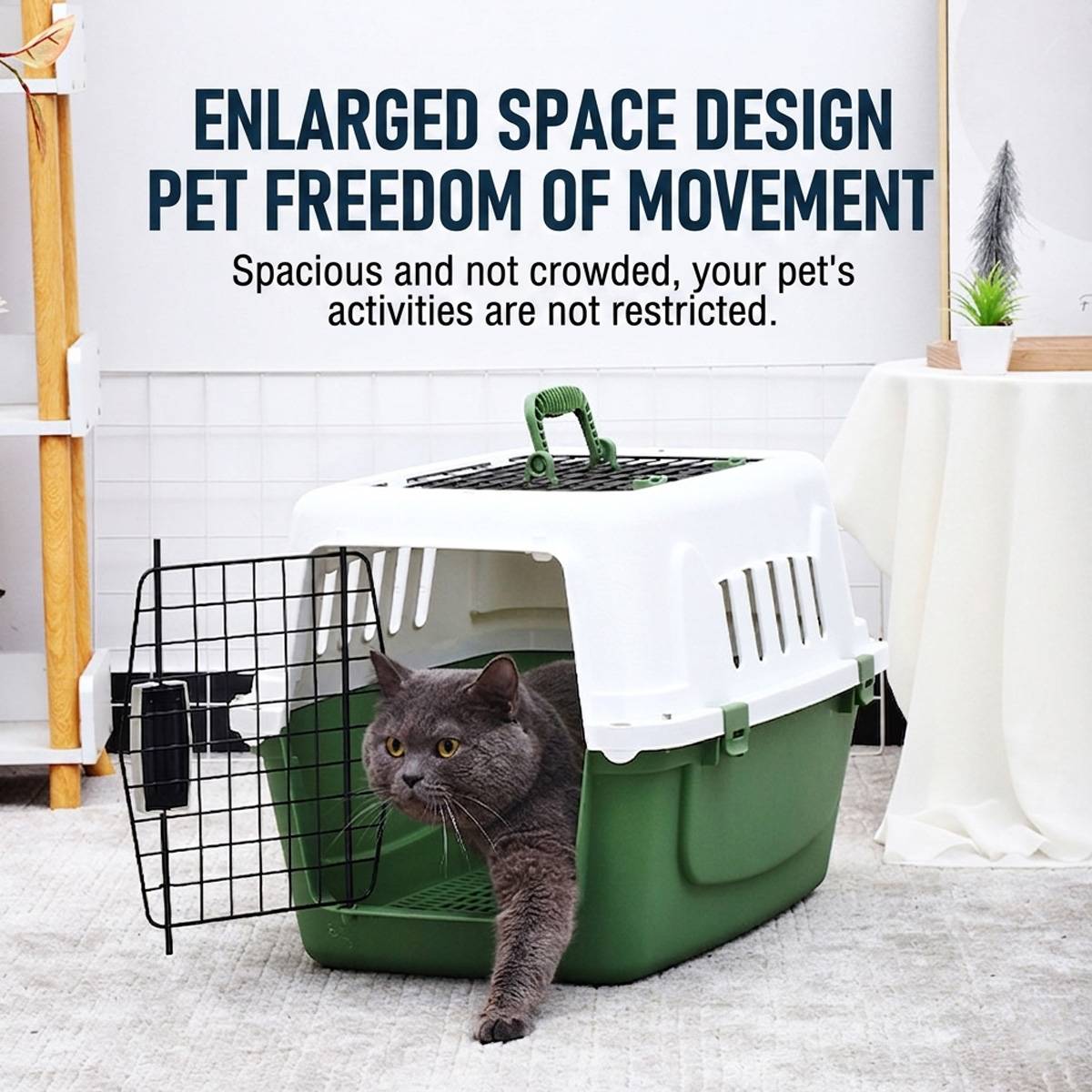 Pet Airline Crate - Travel Carrier for Cats & Dogs (IATA Style)