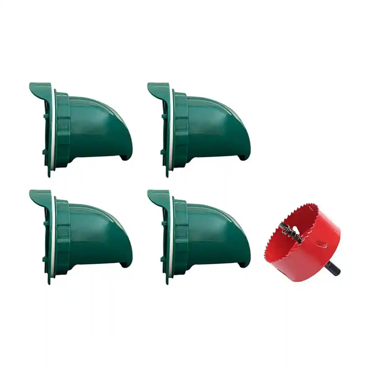 5PCS Automatic Chicken Feeder Ports with Rain Hood for Poultry DIY