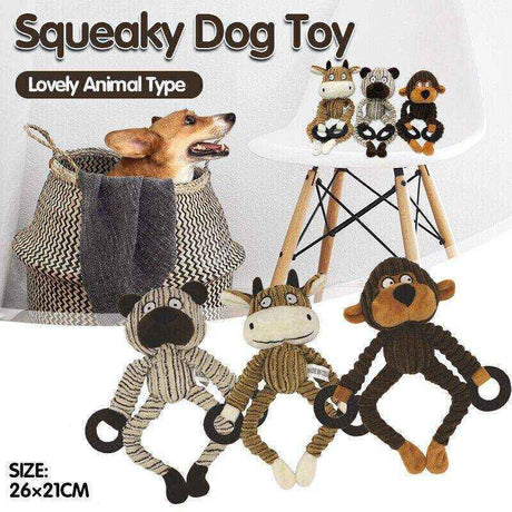 Interactive Chew Toy Bear from Dog Squeaker Toys Collection