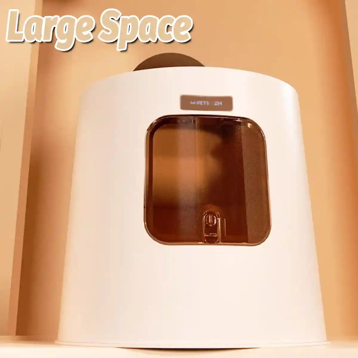 Fully Enclosed Cat Litter Box with Top Entry & Drawer Design