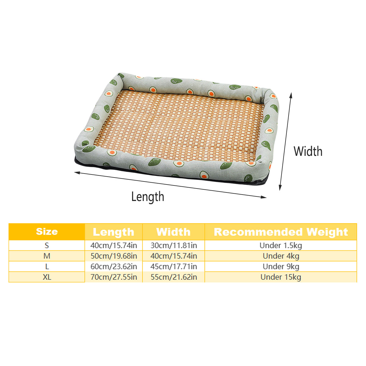 Pet Summer Cat Dog Kennel Mat Soft Pet Bed Cushion for Dogs and Cats Indoor Use