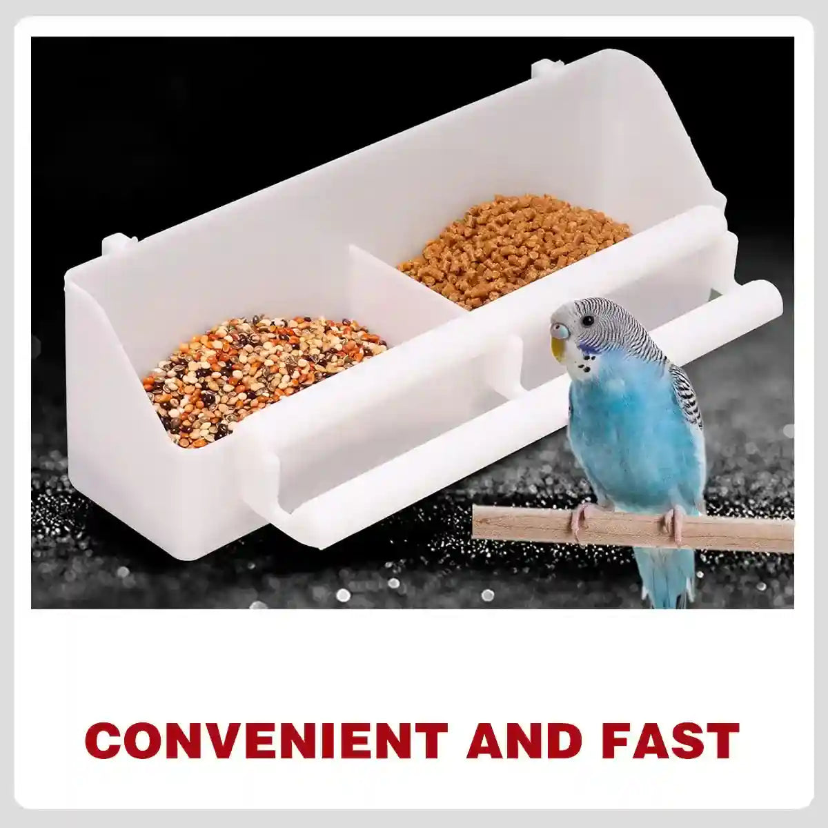 Large Hanging Bird Feeder And Water Bowl Set For Small Birds