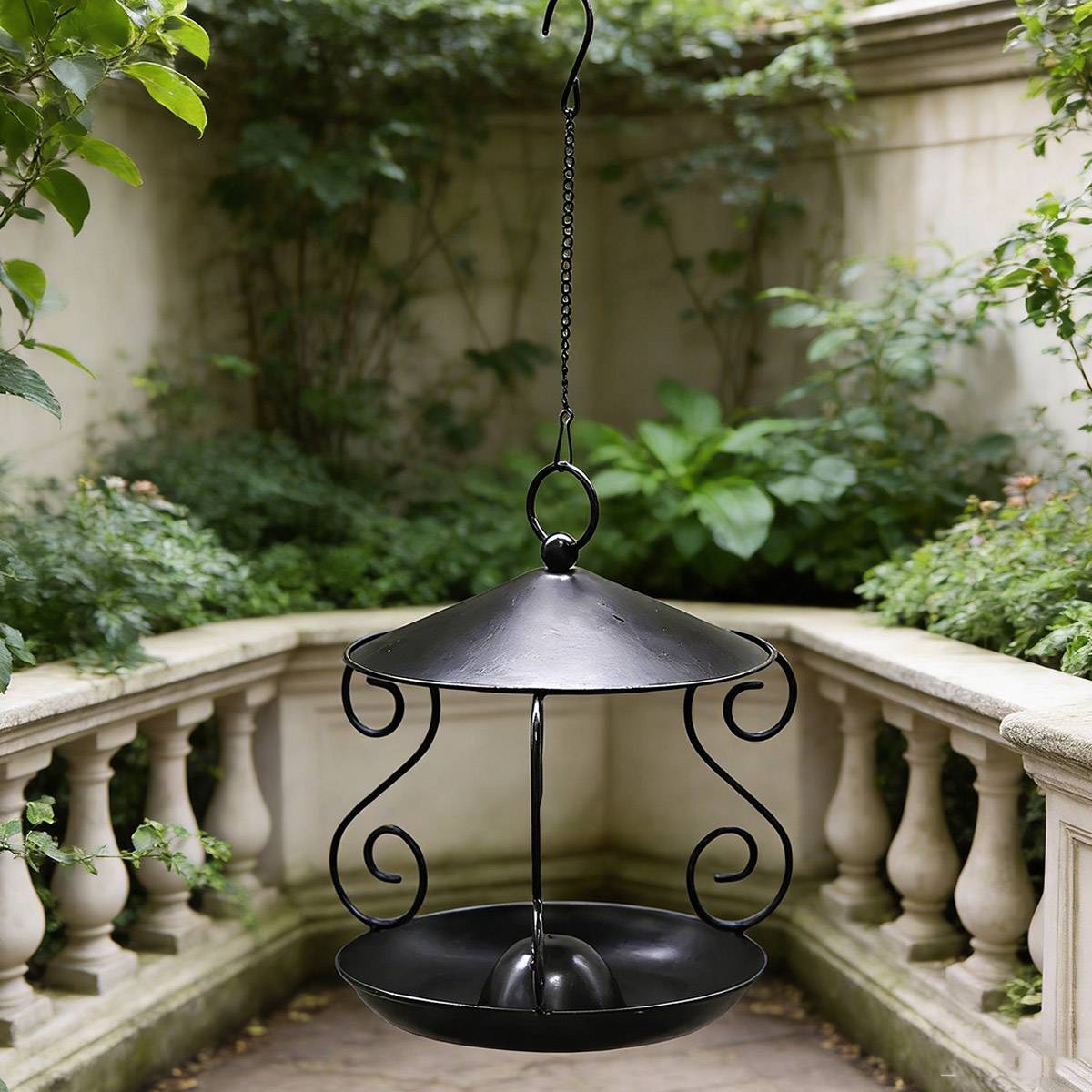 Hanging Metal Bird Feeder for Outdoor Garden & Wild Birds