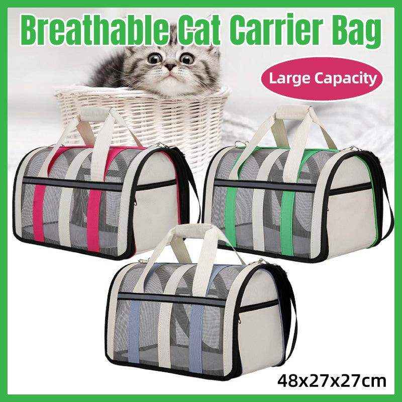 Spacious Travel Bag with Mesh Ventilation Ideal Pet Carriers for Cats