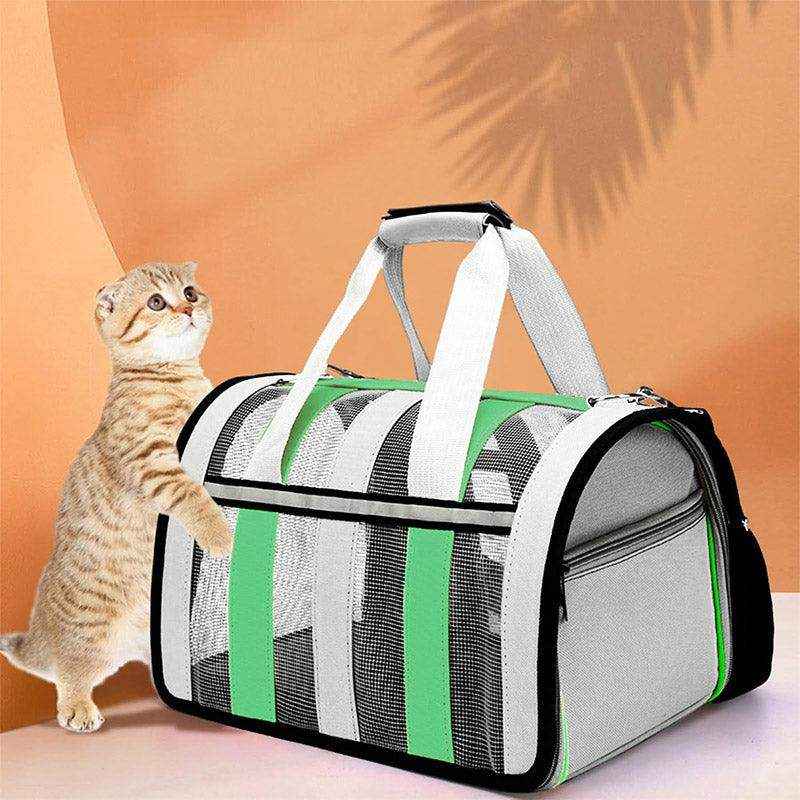 Spacious Travel Bag with Mesh Ventilation Ideal Pet Carriers for Cats