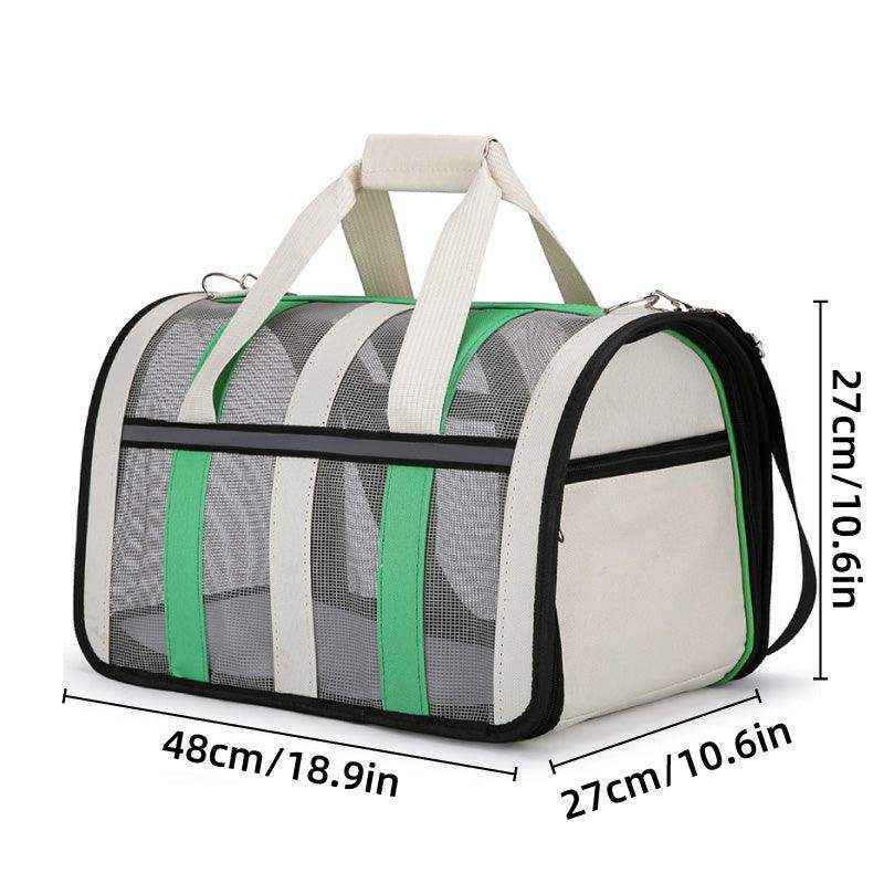 Spacious Travel Bag with Mesh Ventilation Ideal Pet Carriers for Cats