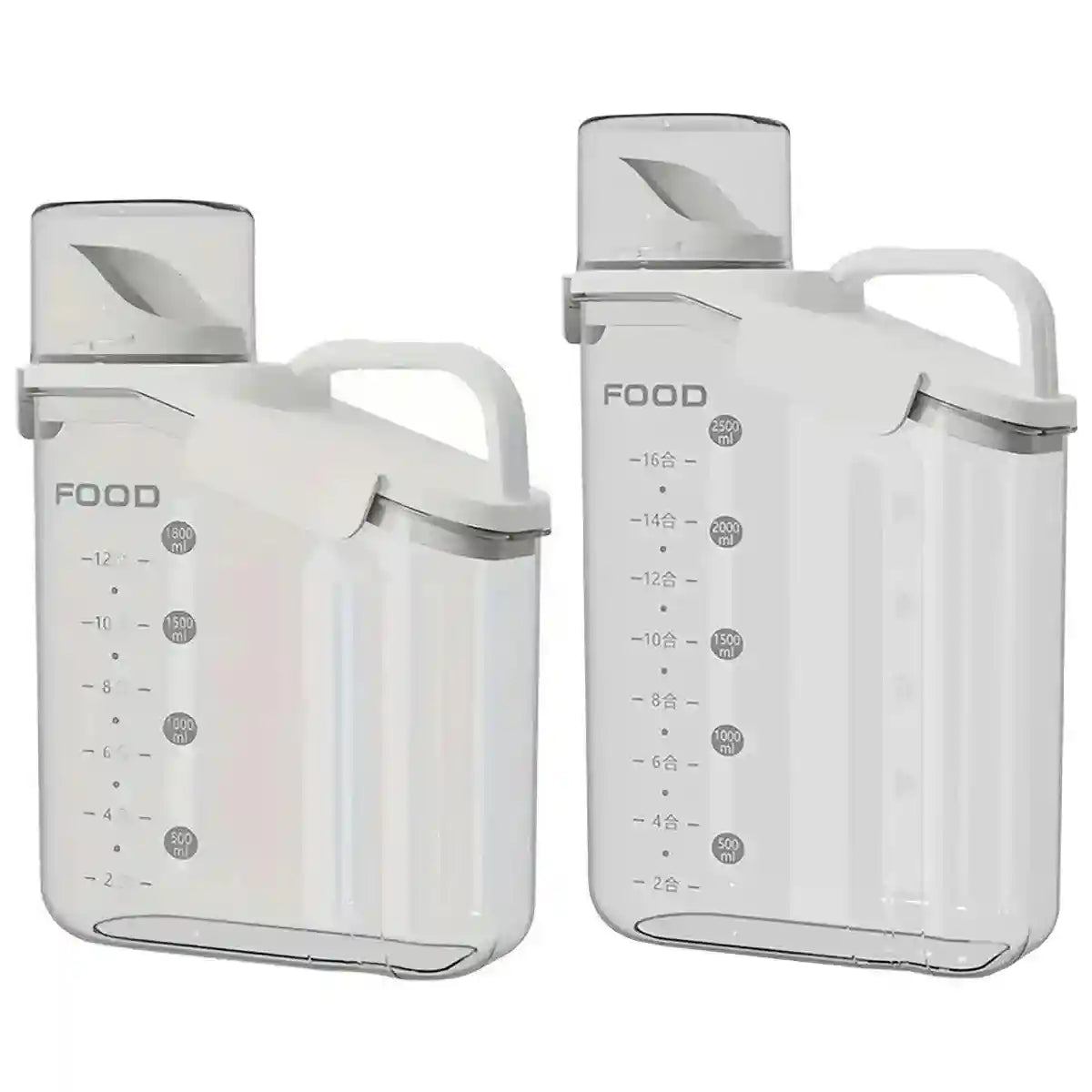 Airtight Grain Storage Jar Food Storage Container with Measuring Cup