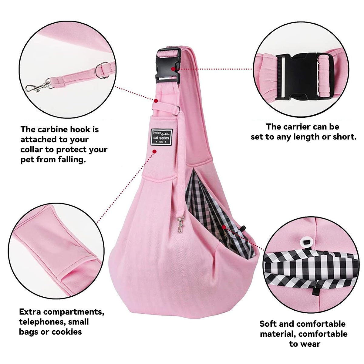 Pet Carrier Foldable Breathable Bag for Small Medium Dogs Cats Travel Walking